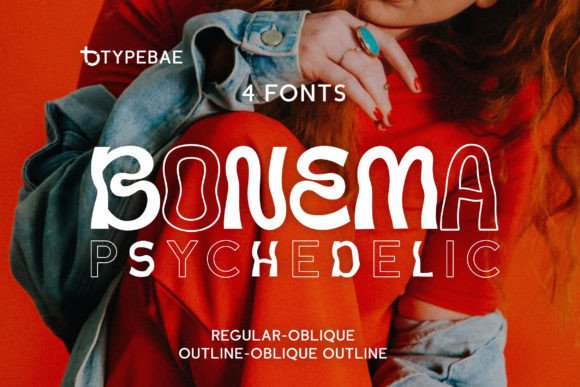 Bonema: A Psychedelic Font for Bold Campaigns