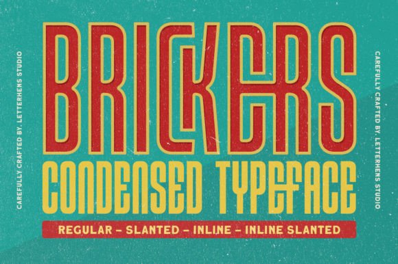 Brickers: A Display Font for Editorial Design and Creative Projects