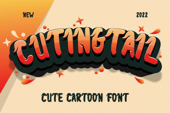 Cuting Tail Font Review: Modern Display for Creative Projects
