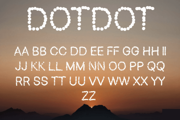 Dotdot: A Unique Display Font for Creative Projects