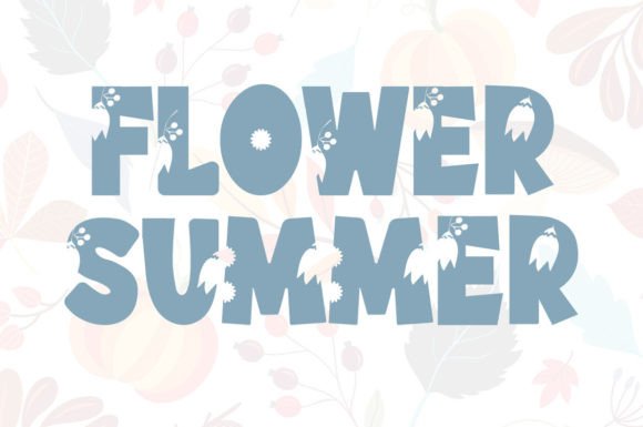 Flower Summer Font for Modern Editorial Design