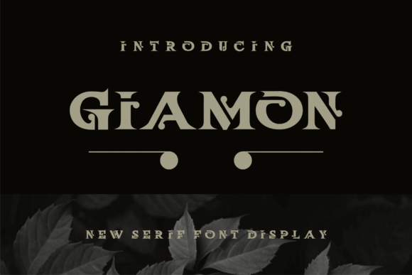Giamon: A Modern Font for Editorial Design