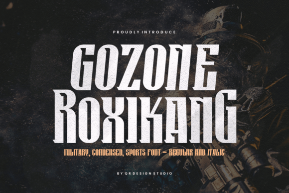 Gozone Roxikang: A Bold Display Font for Creative Projects