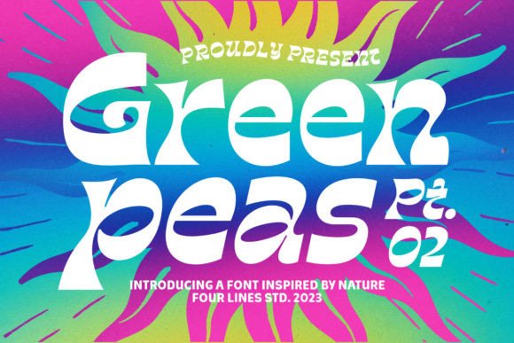 Green Peas Pt. 02: A Groovy Display Font for Creative Projects