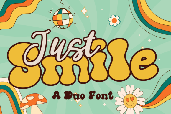 Just Smile: A Retro Display Font for Web Design Projects