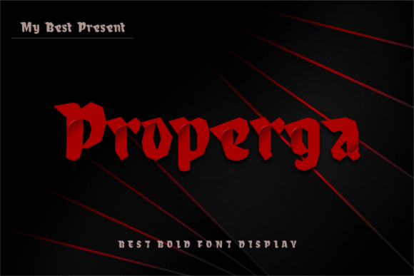 Properga: A Modern Font for Clean, Contemporary Web Design