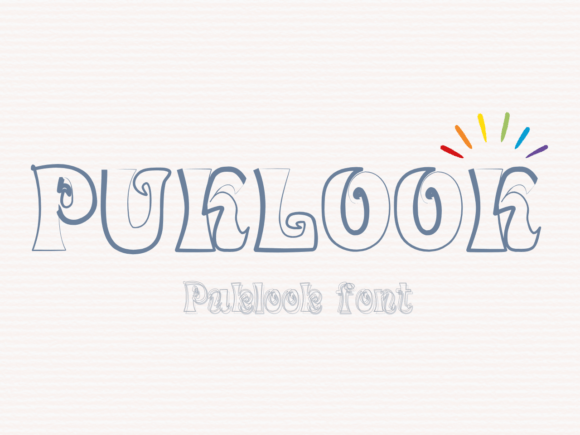 Puklook: A Playful Display Font for Creative Branding