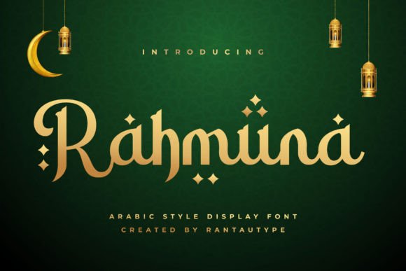 Rahmuna Font for Elegant Craft Projects