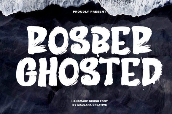 Rosber Ghosted Display Font for Craft Creations