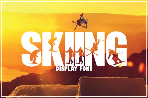 Skiing Font for Creative Branding and Design Projects