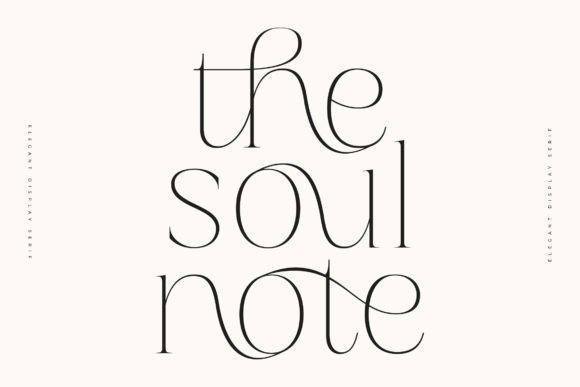 Soul Note: A Display Font That Elevates Handmade Creations