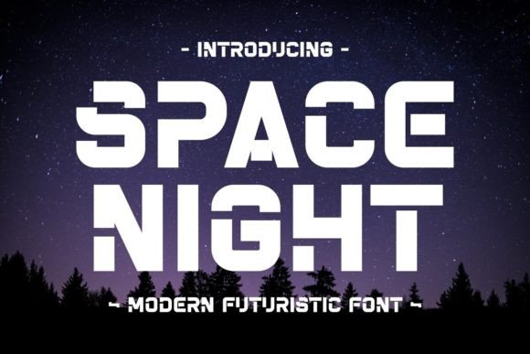 Space Night: A Cosmic Display Font for Bold Branding
