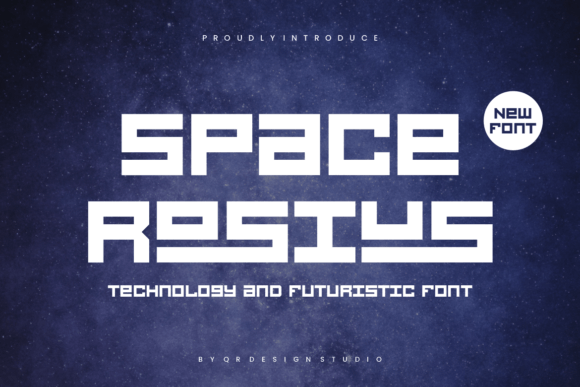 Space Rosius Font for Cosmic Craft Creations