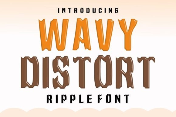 Wavy Distort: A Groovy Font for Creative Makers